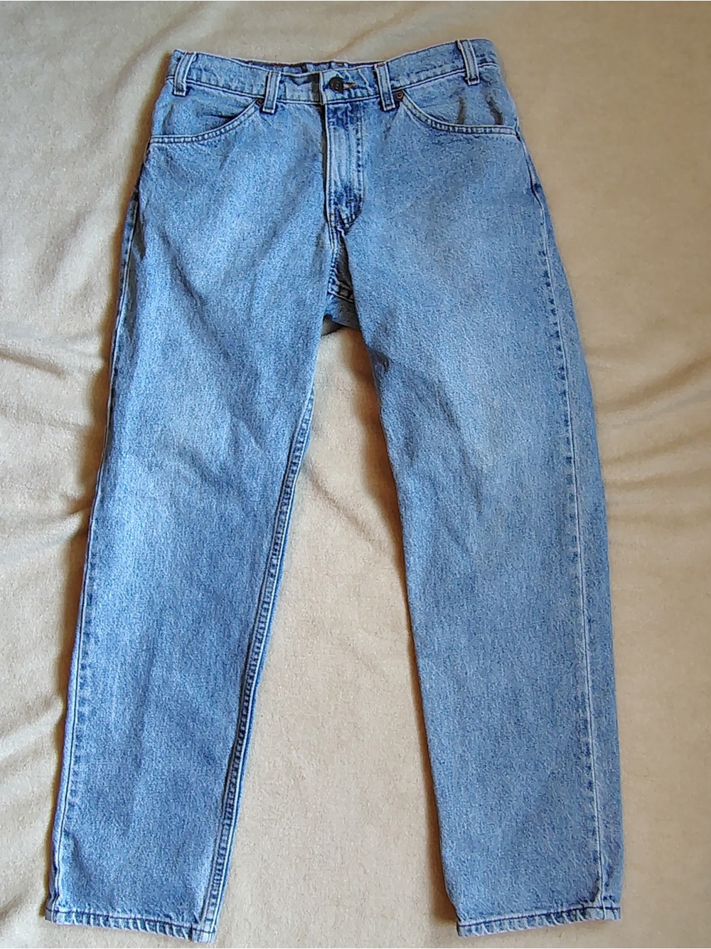 Vtg 90s Levis 506 Stonewash Blue Jeans Mens Fits 30x29 Straight Leg USA